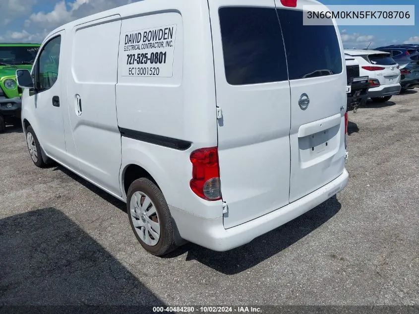 2015 Nissan Nv200 Sv VIN: 3N6CM0KN5FK708706 Lot: 40484280