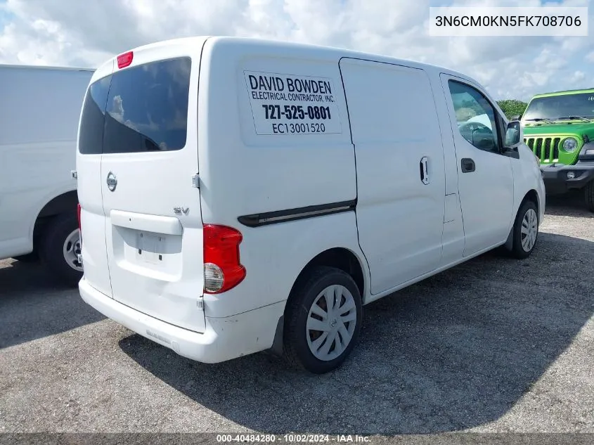 2015 Nissan Nv200 Sv VIN: 3N6CM0KN5FK708706 Lot: 40484280