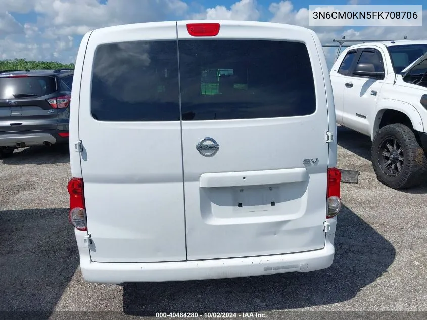 2015 Nissan Nv200 Sv VIN: 3N6CM0KN5FK708706 Lot: 40484280