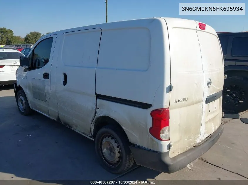 2015 Nissan Nv200 S VIN: 3N6CM0KN6FK695934 Lot: 40507207