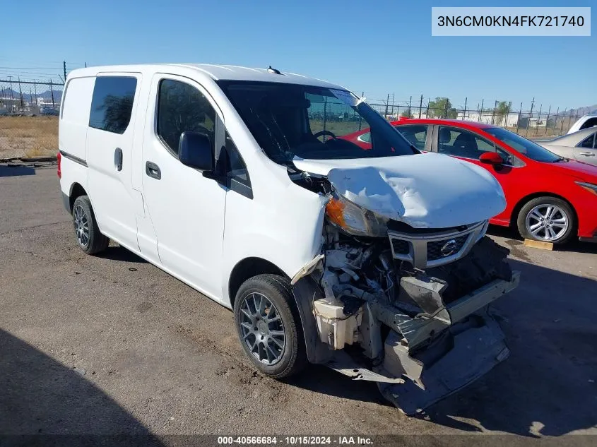 2015 Nissan Nv200 S/Sv VIN: 3N6CM0KN4FK721740 Lot: 40566684