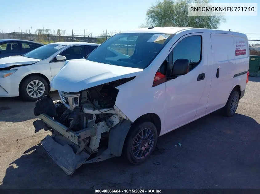 2015 Nissan Nv200 S/Sv VIN: 3N6CM0KN4FK721740 Lot: 40566684