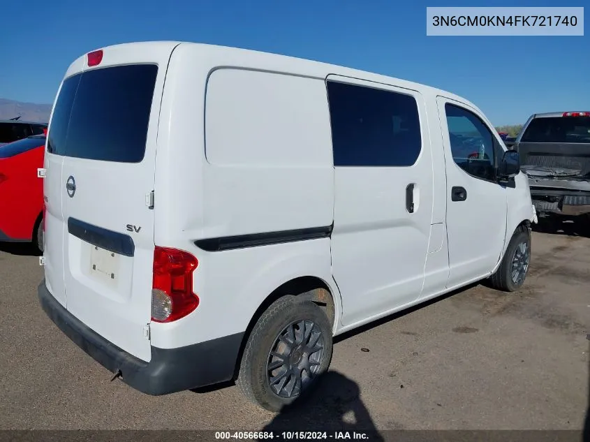 2015 Nissan Nv200 S/Sv VIN: 3N6CM0KN4FK721740 Lot: 40566684