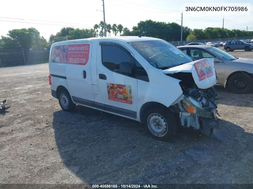 2015 Nissan Nv200 2.5S/2.5Sv VIN: 3N6CM0KN0FK705986 Lot: 40586165