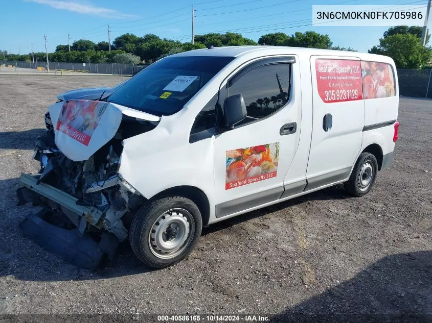 2015 Nissan Nv200 2.5S/2.5Sv VIN: 3N6CM0KN0FK705986 Lot: 40586165