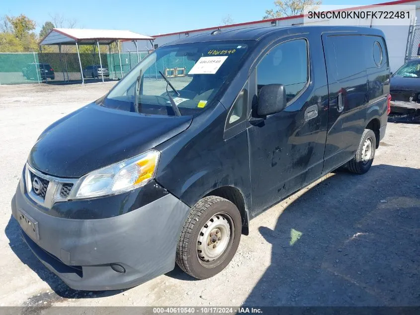 2015 Nissan Nv200 Sv VIN: 3N6CM0KN0FK722481 Lot: 40610540