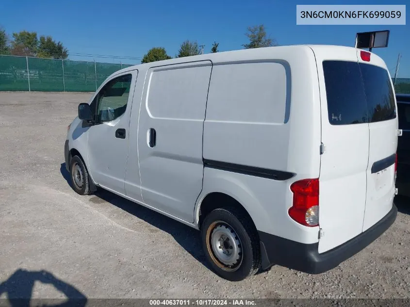 2015 Nissan Nv200 S VIN: 3N6CM0KN6FK699059 Lot: 40637011