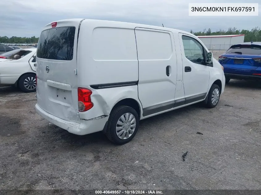 2015 Nissan Nv200 Sv VIN: 3N6CM0KN1FK697591 Lot: 40649557