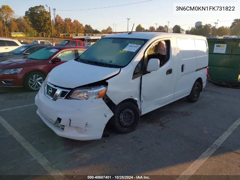 2015 Nissan Nv200 2.5S/2.5Sv VIN: 3N6CM0KN1FK731822 Lot: 40687401