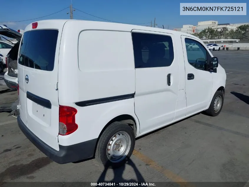 2015 Nissan Nv200 S VIN: 3N6CM0KN7FK725121 Lot: 40734841