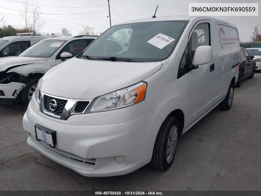 2015 Nissan Nv200 Sv VIN: 3N6CM0KN3FK690559 Lot: 40755420