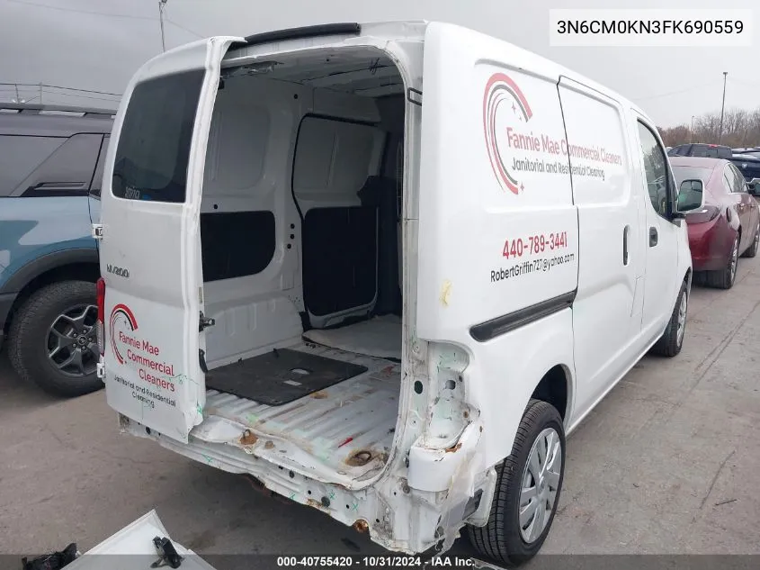 3N6CM0KN3FK690559 2015 Nissan Nv200 Sv