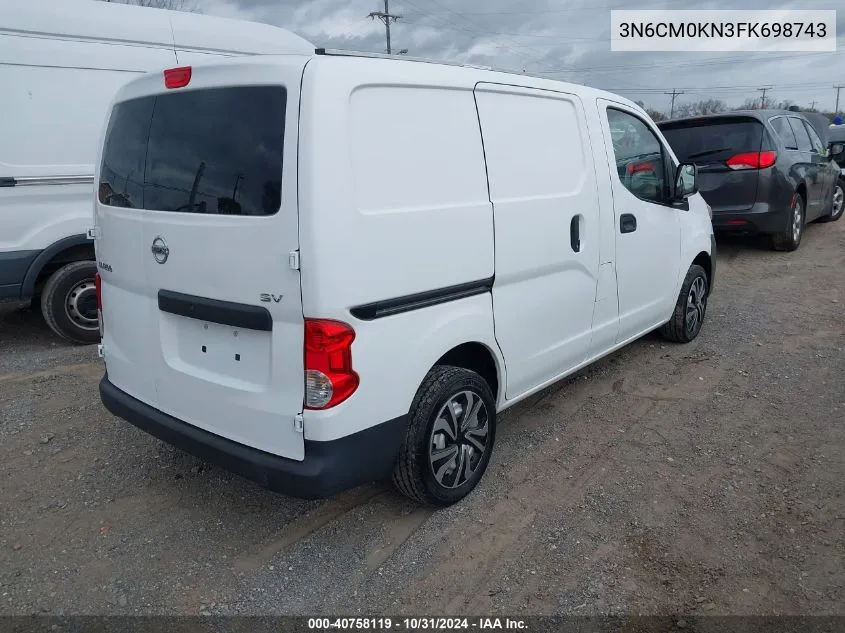 2015 Nissan Nv200 Sv VIN: 3N6CM0KN3FK698743 Lot: 40758119