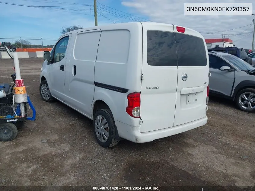 2015 Nissan Nv200 Sv VIN: 3N6CM0KN0FK720357 Lot: 40761428