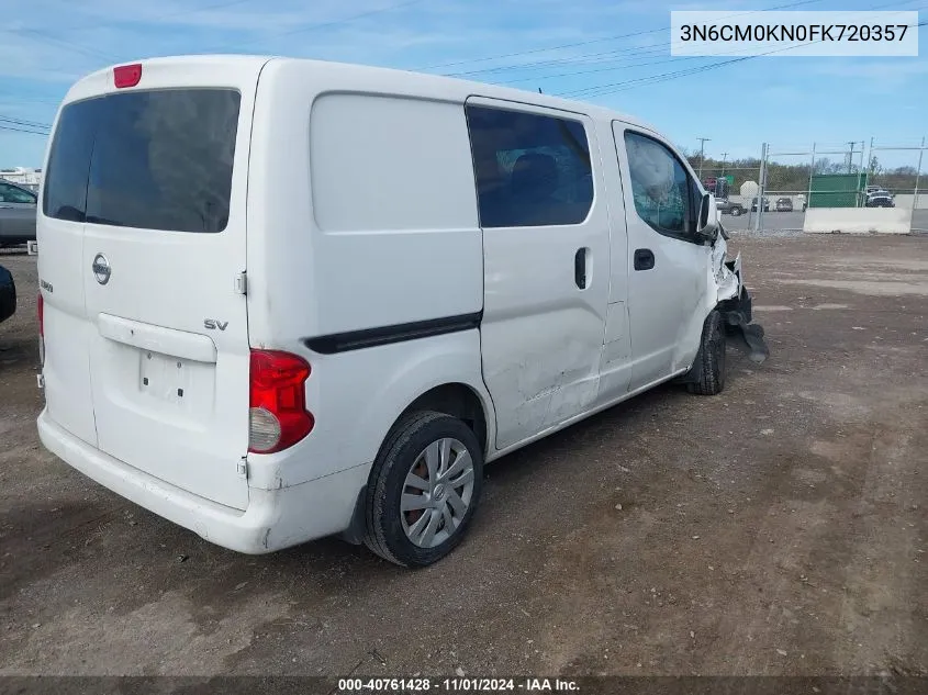 2015 Nissan Nv200 Sv VIN: 3N6CM0KN0FK720357 Lot: 40761428