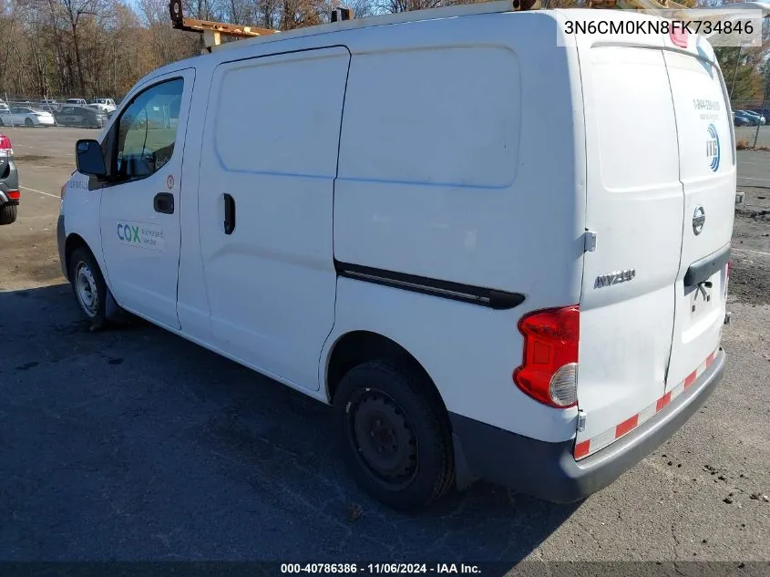 2015 Nissan Nv200 S/Sv VIN: 3N6CM0KN8FK734846 Lot: 40786386