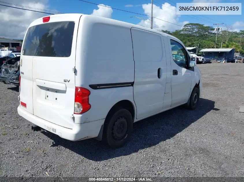 2015 Nissan Nv200 Sv VIN: 3N6CM0KN1FK712459 Lot: 40845012