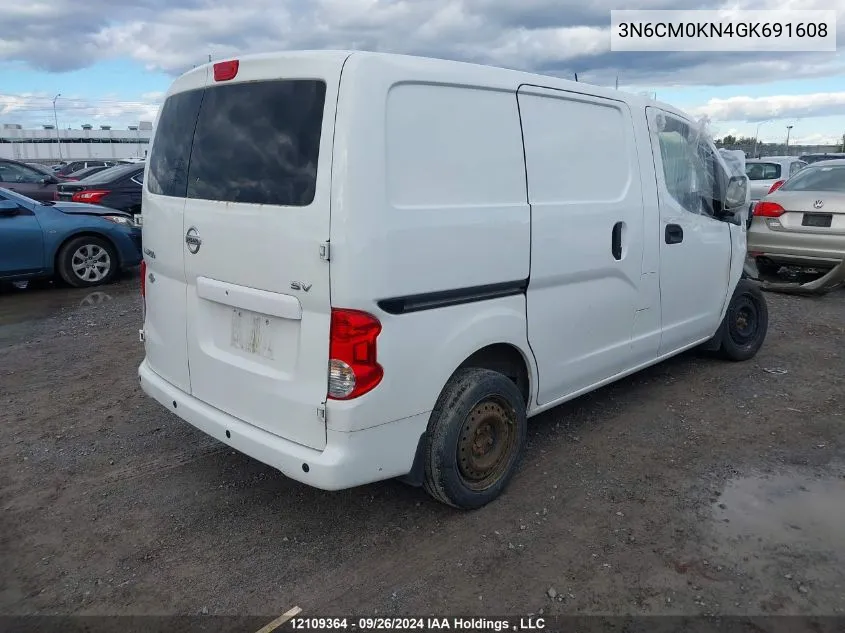 2016 Nissan Nv200 VIN: 3N6CM0KN4GK691608 Lot: 12109364