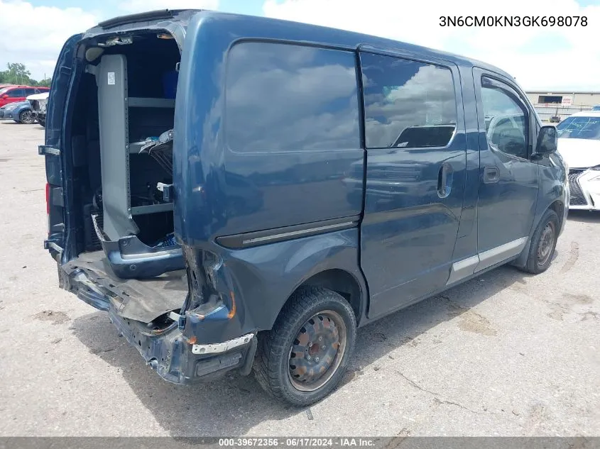 2016 Nissan Nv200 Sv VIN: 3N6CM0KN3GK698078 Lot: 39672356