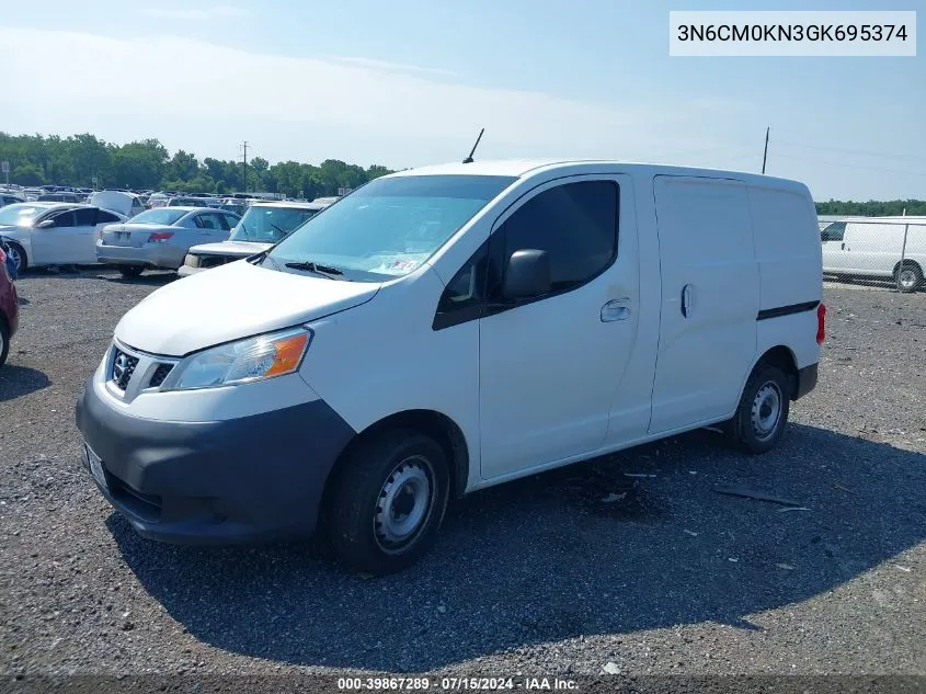 2016 Nissan Nv200 S/Sv VIN: 3N6CM0KN3GK695374 Lot: 39867289