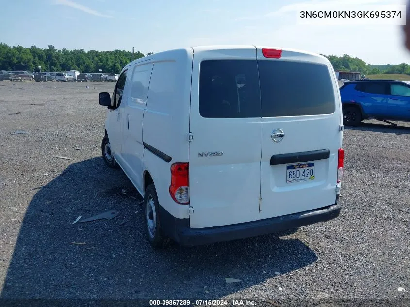 2016 Nissan Nv200 S/Sv VIN: 3N6CM0KN3GK695374 Lot: 39867289