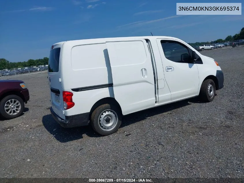 2016 Nissan Nv200 S/Sv VIN: 3N6CM0KN3GK695374 Lot: 39867289