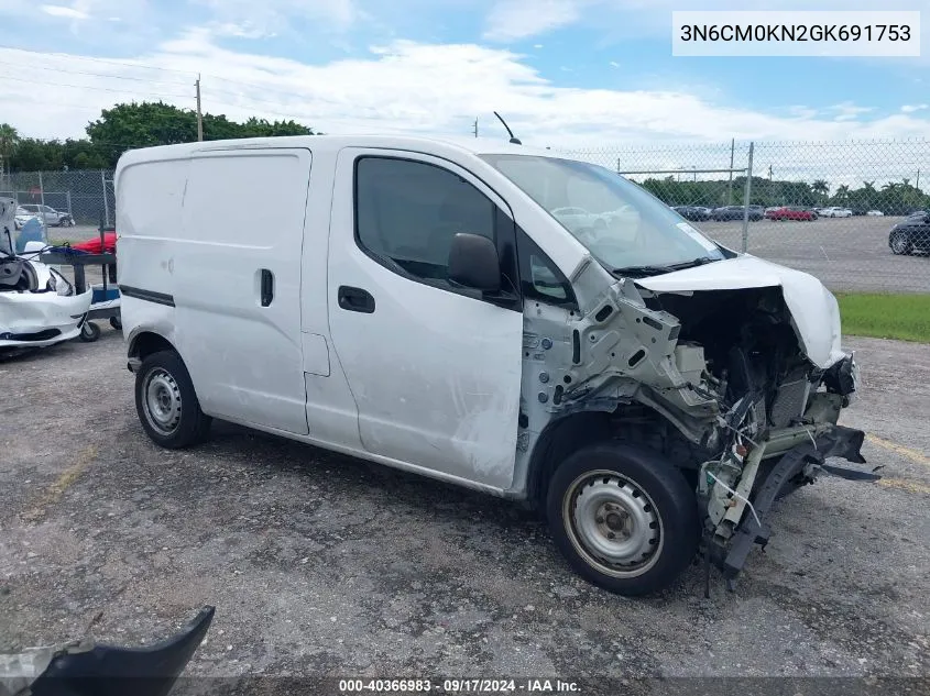 2016 Nissan Nv200 S VIN: 3N6CM0KN2GK691753 Lot: 40366983