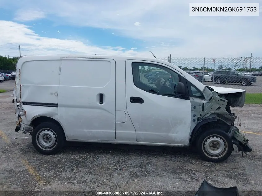 2016 Nissan Nv200 S VIN: 3N6CM0KN2GK691753 Lot: 40366983