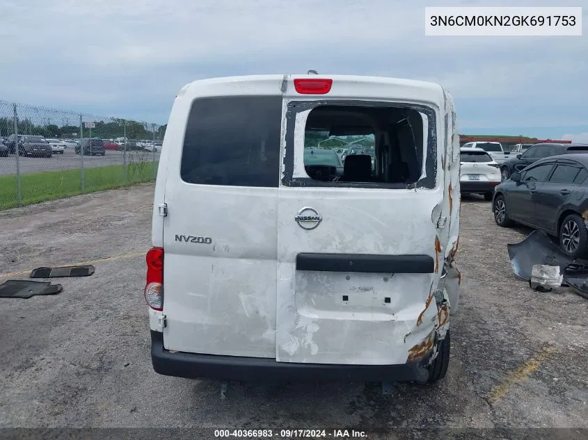 2016 Nissan Nv200 S VIN: 3N6CM0KN2GK691753 Lot: 40366983