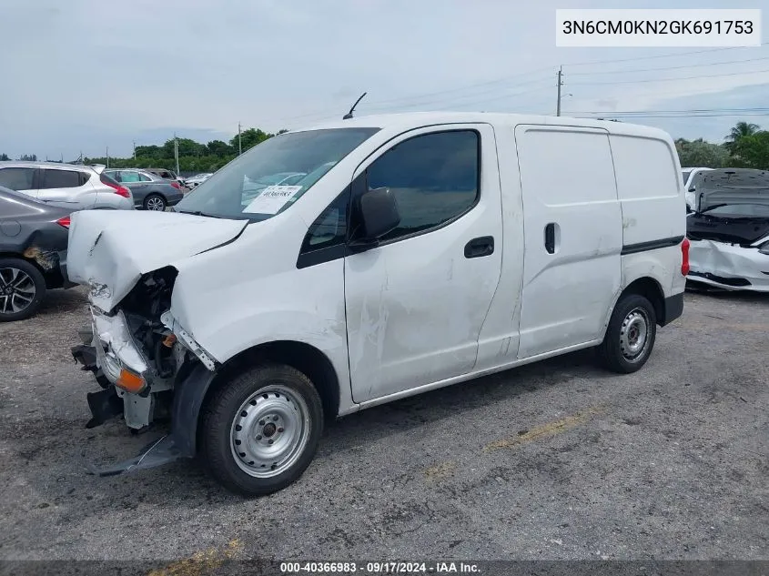 2016 Nissan Nv200 S VIN: 3N6CM0KN2GK691753 Lot: 40366983