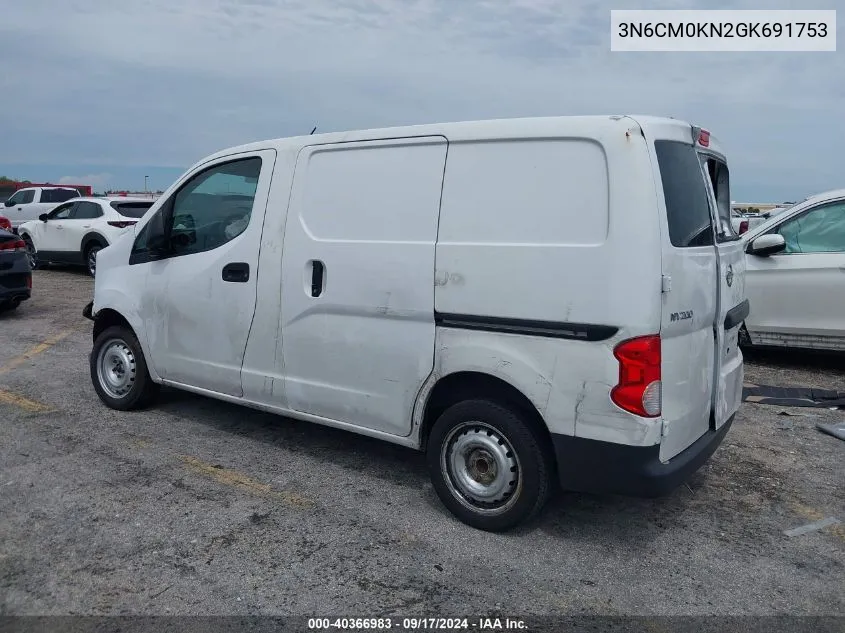 2016 Nissan Nv200 S VIN: 3N6CM0KN2GK691753 Lot: 40366983