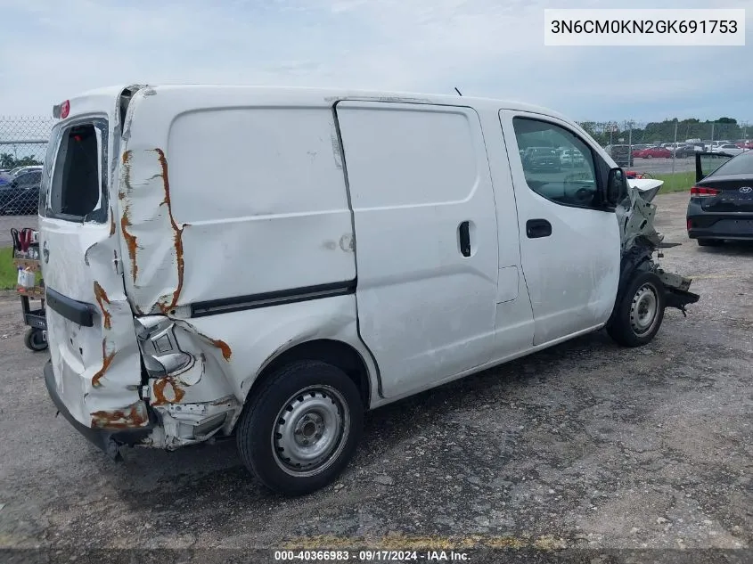 2016 Nissan Nv200 S VIN: 3N6CM0KN2GK691753 Lot: 40366983