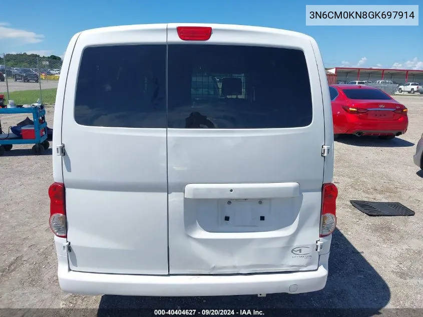 2016 Nissan Nv200 Sv VIN: 3N6CM0KN8GK697914 Lot: 40404627