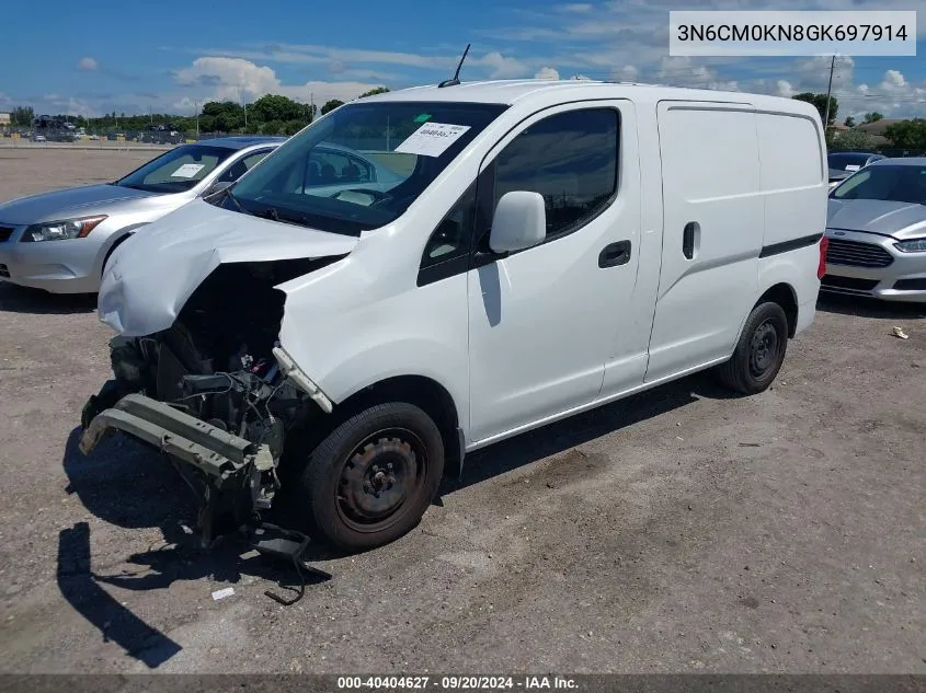 2016 Nissan Nv200 Sv VIN: 3N6CM0KN8GK697914 Lot: 40404627