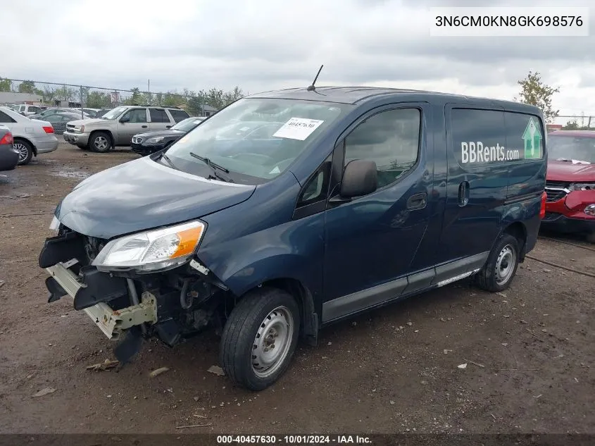 2016 Nissan Nv200 S VIN: 3N6CM0KN8GK698576 Lot: 40457630