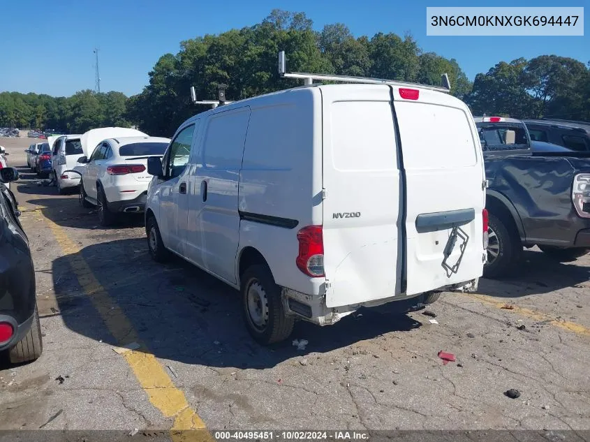 2016 Nissan Nv200 S VIN: 3N6CM0KNXGK694447 Lot: 40495451