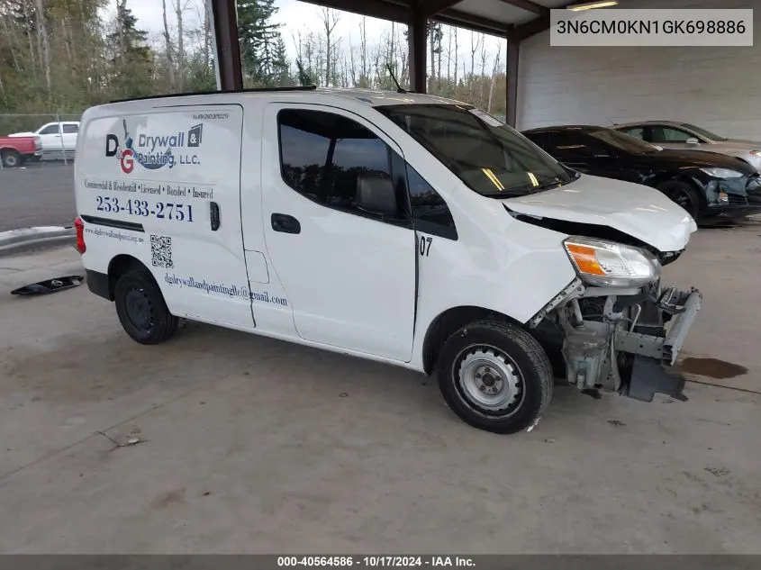 2016 Nissan Nv200 S/Sv VIN: 3N6CM0KN1GK698886 Lot: 40564586