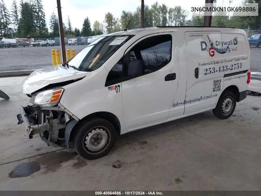 2016 Nissan Nv200 S/Sv VIN: 3N6CM0KN1GK698886 Lot: 40564586