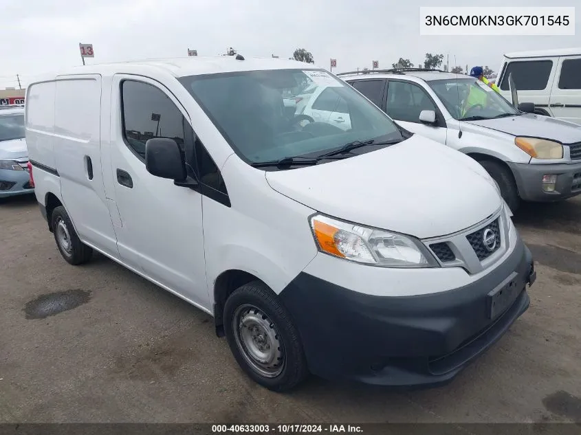 2016 Nissan Nv200 S VIN: 3N6CM0KN3GK701545 Lot: 40633003