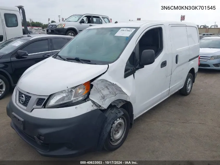 2016 Nissan Nv200 S VIN: 3N6CM0KN3GK701545 Lot: 40633003