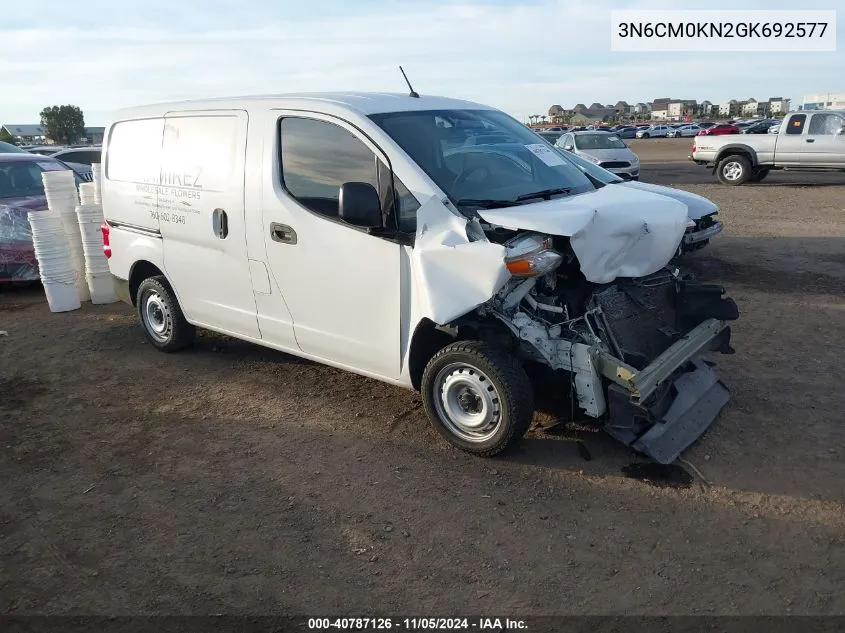 2016 Nissan Nv200 S VIN: 3N6CM0KN2GK692577 Lot: 40787126