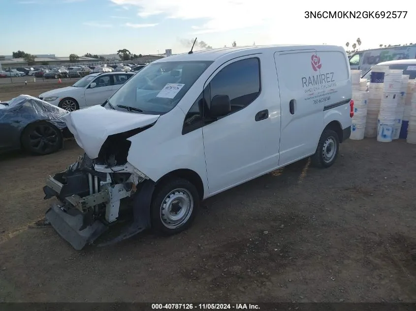 2016 Nissan Nv200 S VIN: 3N6CM0KN2GK692577 Lot: 40787126