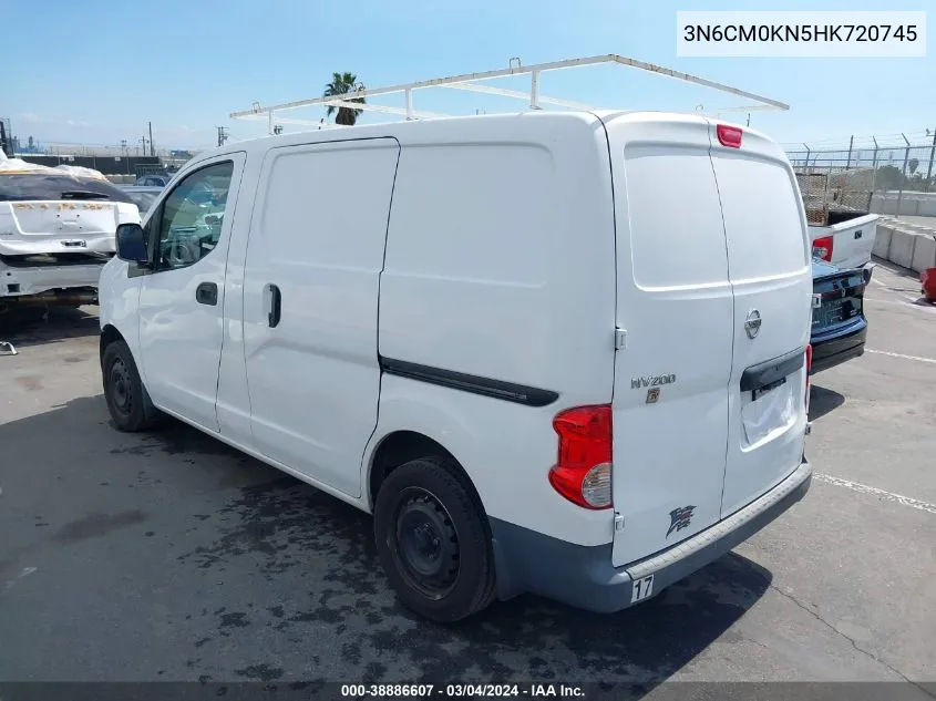 2017 Nissan Nv200 S VIN: 3N6CM0KN5HK720745 Lot: 38886607