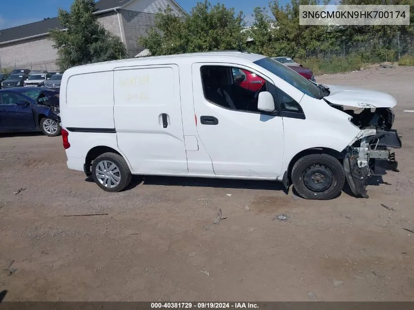 2017 Nissan Nv200 Sv VIN: 3N6CM0KN9HK700174 Lot: 40381729