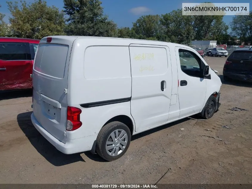 2017 Nissan Nv200 Sv VIN: 3N6CM0KN9HK700174 Lot: 40381729