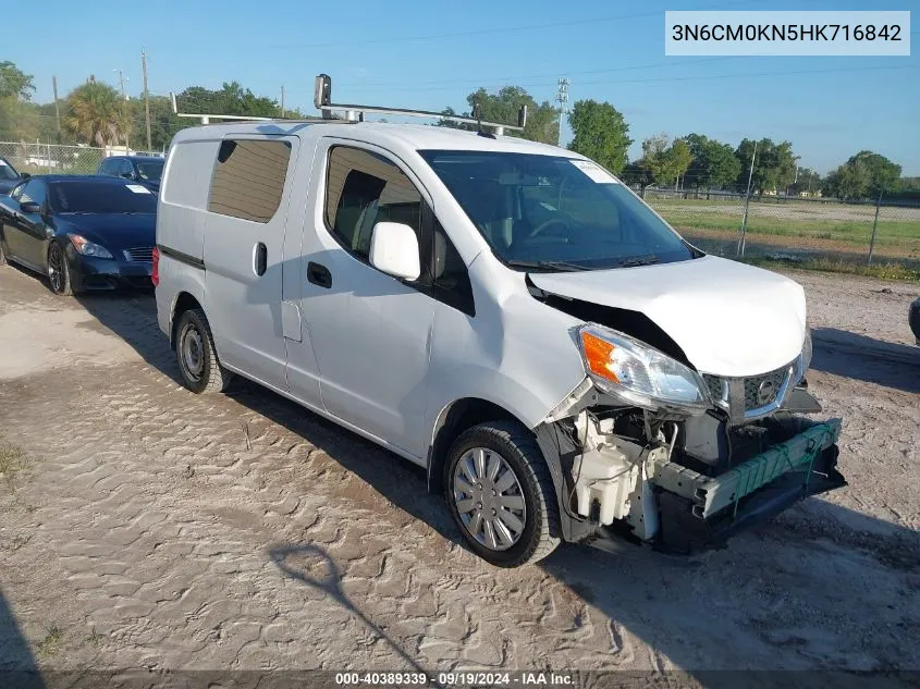 2017 Nissan Nv200 Sv VIN: 3N6CM0KN5HK716842 Lot: 40389339