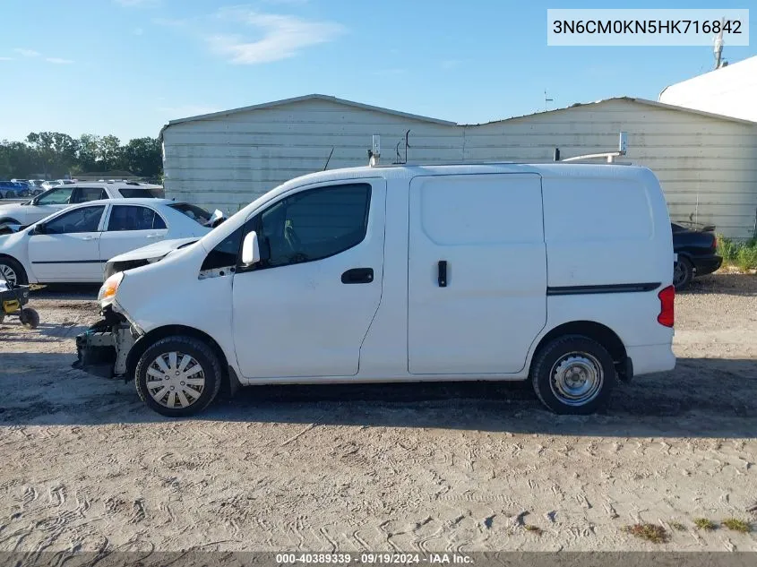 2017 Nissan Nv200 Sv VIN: 3N6CM0KN5HK716842 Lot: 40389339