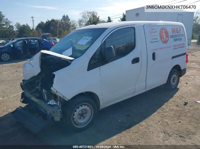 2017 Nissan Nv200 S VIN: 3N6CM0KNXHK706470 Lot: 40721901