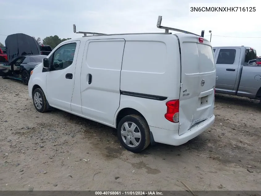 2017 Nissan Nv200 Sv VIN: 3N6CM0KNXHK716125 Lot: 40758061