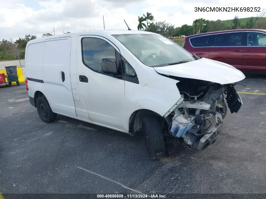 2017 Nissan Nv200 S VIN: 3N6CM0KN2HK698252 Lot: 40856508